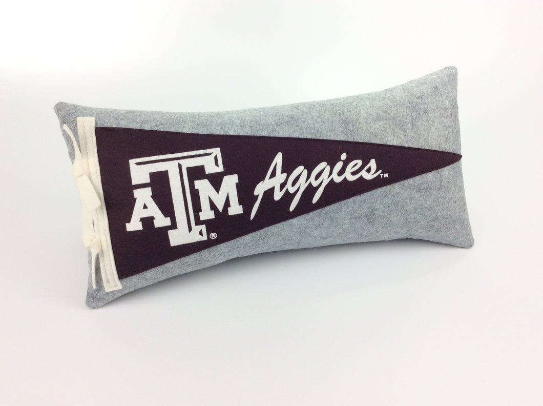 Texas A&M University Aggies Pennant Pillow