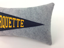 Load image into Gallery viewer, Marquette Pennant Pillow - Small 11 inches